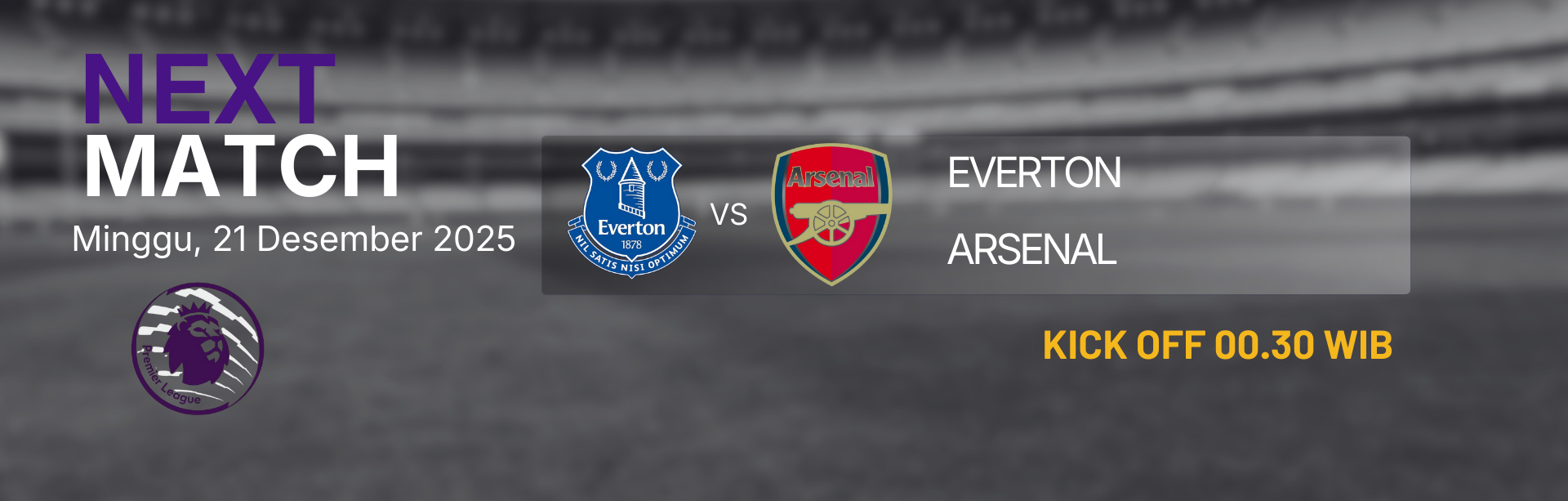 EPL EVERTON VS ARSENAL