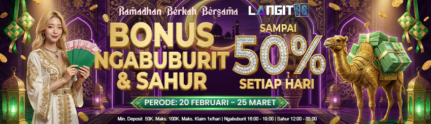 BONUS NGABUBURIT SORE 50%